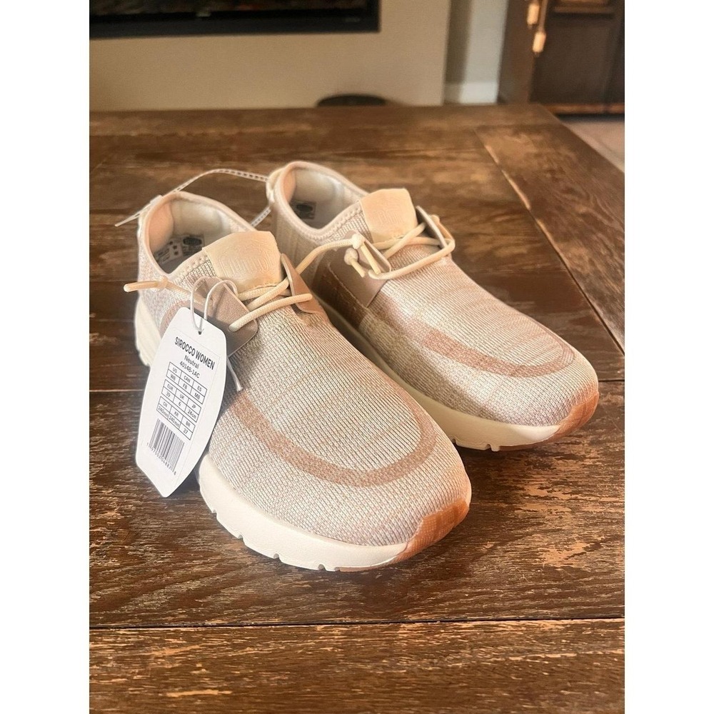 Hey Dude Sirocco Neutral Sneaker Tan Beige Womens 8 - Picture 4 of 8